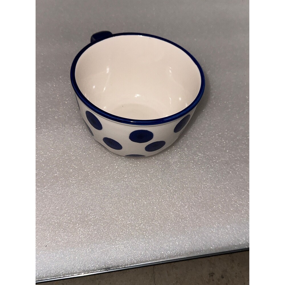 Blue and White Soup Mug or Large Coffee Mug / By DesignPac Inc.
